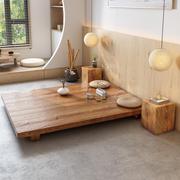 日式榻榻米床实木床主卧床1.8米1.5米1.2米松木床拼接床双人床木