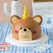 CC CAKE小熊庆生加高款送孩子儿童小熊造型稀奶油水果蛋糕北京
