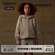 Fear of God Essentials儿童印花拉链连帽卫衣外套