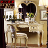 欧式实木梳妆台化妆桌镜组合白色，家用高端雕花，别墅卧室公主化妆台