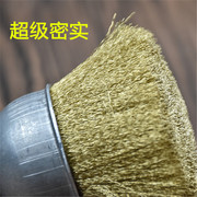 杆碗钢丝刷带柄碗型实心铜丝，抛光轮木工家具打磨纯铜丝除锈去毛刺