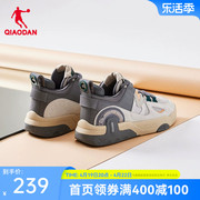 超越中国乔丹板鞋，2024春季中帮皮面，潮流休闲鞋运动鞋男鞋子