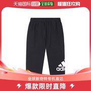 韩国直邮Adidas 运动长裤 Adidas 女士 YB 运动 7分 短裤 黑色