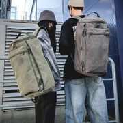 双肩包户外(包户外)旅行水桶，背包帆布登山运动男驴友超火个性大容量行李包