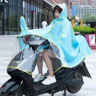 电动摩托车雨衣单人男女，成人骑行电瓶，自行车时尚大帽檐骑车雨披
