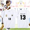 世界杯德国国家队穆勒男女纯棉，短袖t恤足球服球衣，球迷衫训练服