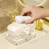 轻奢陶瓷肥皂盒香皂盒免打孔卫生间置物收纳架不积水沥水皂碟托