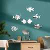 海洋鱼亚克力镜面墙贴海底世界卫生间浴室儿童房墙装饰泡泡鱼贴画