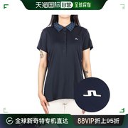 韩国直邮Jlindeberg 毛呢外套 22FW 女式 CARA POLO 短袖T恤