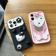 hellokitty凯蒂猫镜子适用iphone13苹果11手机壳xr可爱xsiphone14网红12女款xr防摔高级小众15plus保护套