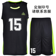 匹克篮球服印字印号透气排汗比赛训练篮球套服，运动套装男球衣定制