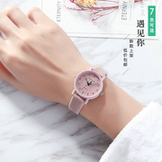 初高中生考试专用手表女学生手表皮带防水小手腕复古韩版潮流文艺