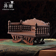 异丽东南亚风格家居饰品沙发模型实木摆件客厅佛像底座玄关装饰