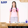 SJYP韩国潮牌美式复古涂鸦星星短袖T恤女夏季修身半袖衫