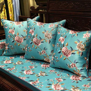 红木沙发坐垫中式花鸟刺绣，仿古圈椅家具防滑餐椅垫罗汉床加厚海绵