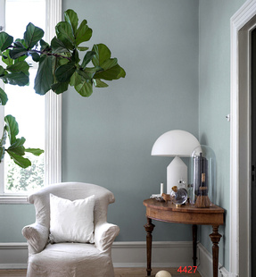 瑞典进口现代简约浅蓝色，墙纸北欧风格，纯素色壁纸客厅亚麻布轻奢