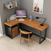喜探欧式实木L型书桌转角电脑台式桌拐角桌子靠墙角卧室工作台家