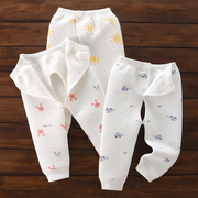 0-2岁男女宝宝保暖裤夹棉内穿贴身开裆打底新生，婴儿冬款棉秋裤子