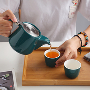 北欧大容量陶瓷茶壶单壶家用泡茶壶茶水，分离沏茶壶功夫茶具套装