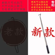 促卷帘门推拉钩伸缩杆不锈钢拉门钩卷闸门钩拽门钩拉卷帘门的钩厂