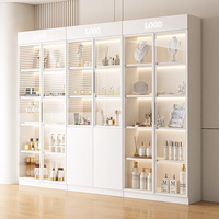 玻璃产品展示柜美容院化妆品，美甲陈列柜子，护肤品储物多层置物货架