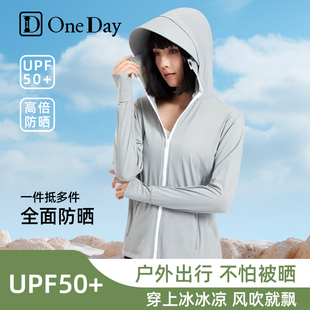 d1情侣防晒衣女防紫外线，upf50长袖户外透气百搭宽松防晒服连帽夏