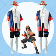 海贼王cos服火拳艾斯cosplay和服套装帽子二次元角色扮演服装