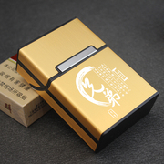 创意个性烟盒20支装男士超薄防压便携翻盖塑料金属香菸盒子保护壳