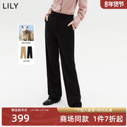 甄选lily2023冬女装时尚，通勤款显瘦小直筒休闲西装裤