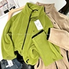 Fluorescent Green/大爱荧光绿104奥利绒拉链衫立领女士 外套