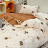 纯棉床单三件套儿童，卡通1.2米1.5m床学生宿舍，单人床上用品1.8套件