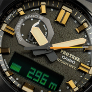 卡西欧手表登山户外太阳能六局电波，简约运动男表prw6900系列