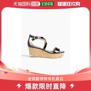 香港直邮潮奢 Jimmy Choo 周仰杰 女士Portia 70 漆皮坡跟凉鞋