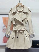 2022春季女风衣短款韩版时尚小个子通勤西装领外套