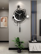 欧式挂钟客厅豪华北欧钟表创意，表挂墙时尚简约现代静音石英钟2022