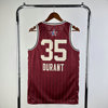 2024赛季全明星西部35号杜兰特球衣 Kevin Durant热压篮球服 红