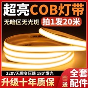 cob灯带220v家用客厅led灯带户外氛围，灯超亮自粘防水亮化灯线条灯