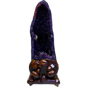 天然紫晶洞乌拉圭玛瑙聚宝盆紫晶块钱袋子紫水晶，洞原石家居摆件11