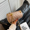 今年流行链条包包女士质感软皮斜挎小包单肩圆桶包手机包