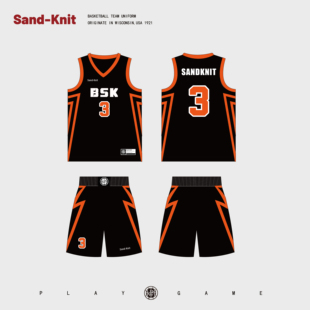sandknit森耐特BSK联赛款数码印篮球服套装男女定制印字印号diy