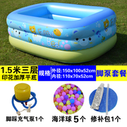 儿童充气游泳池家用加厚婴儿宝宝洗澡桶家庭大人小孩超大型戏水池