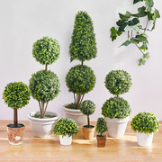 北欧ins风创意仿真植物绿植盆栽 假花服装店办公室桌面装饰小摆件