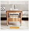 纯实木茶几可折叠移动现代简约橡木，高茶桌(高茶桌，)北欧家用小户型客厅茶台