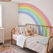 ins北欧风大号彩虹，墙贴儿童房客厅幼儿园，墙面背景装饰贴纸墙布