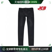 韩国直邮jcbt恤jcb女童黑色卷边牛仔，紧腿牛仔裤(jbp9o544