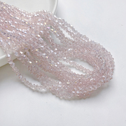 4mm菱形水晶玻璃珠子两头尖散珠手工diy串珠手链项链饰品材料配件
