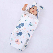 婴儿新生儿抱被包初生(包初生)宝宝，襁褓纯棉产房睡袋，款用品防蝴蝶薄外出单