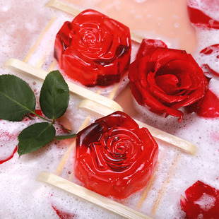 10块装手工玫瑰精油，皂玫瑰花型，七夕礼物国庆节送人伴手礼节日