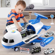 誉静儿童玩具益趣多功能男孩早教开发动脑女孩玩具汽车收纳飞机模