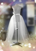 2023网纱蓬蓬裙系带纯色婚，纱裙白色网纱半身裙，百搭高腰长裙女